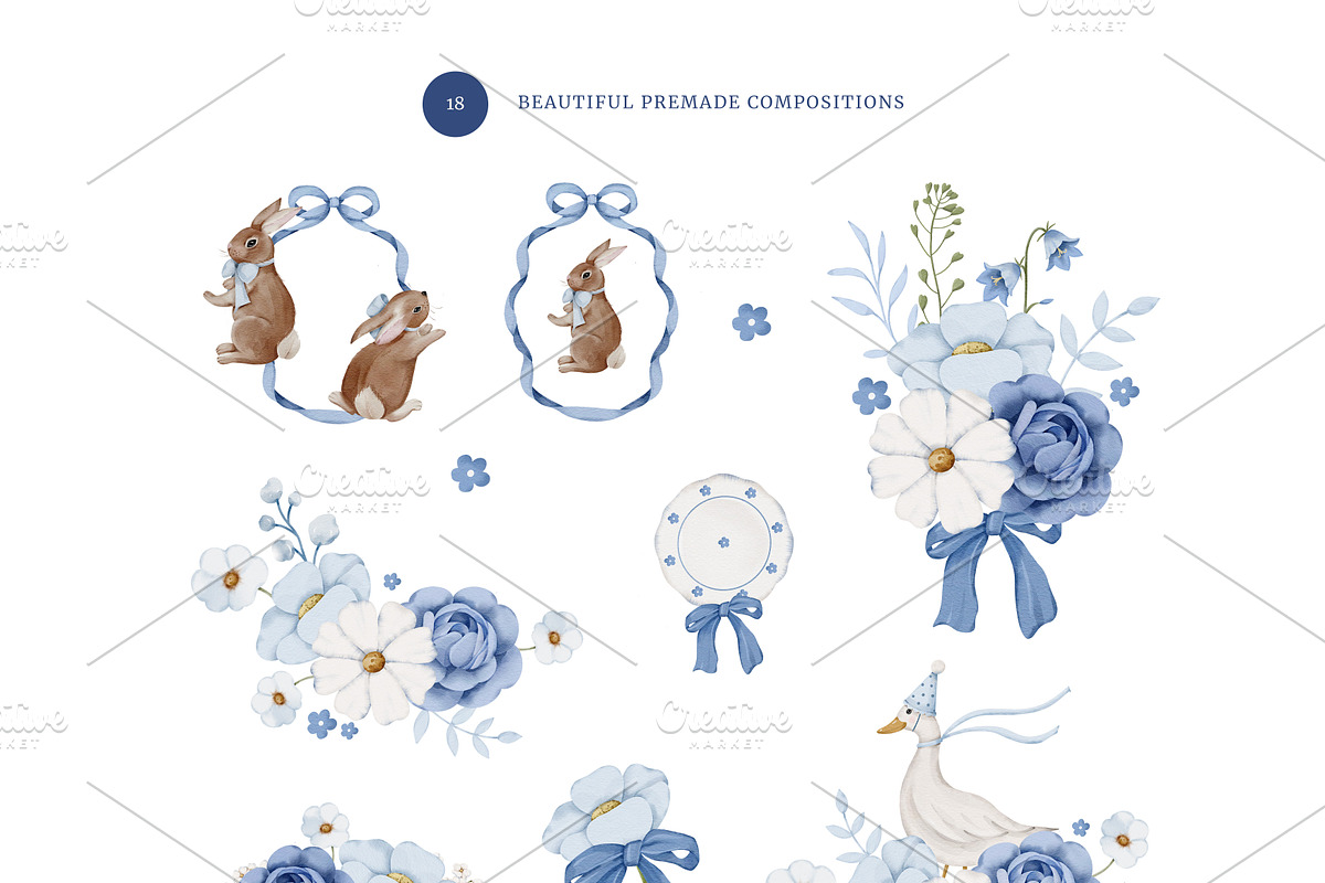 Easter in bloom collection, a Decorative Illustration by nathalieclaire (Photo 5 of 14)