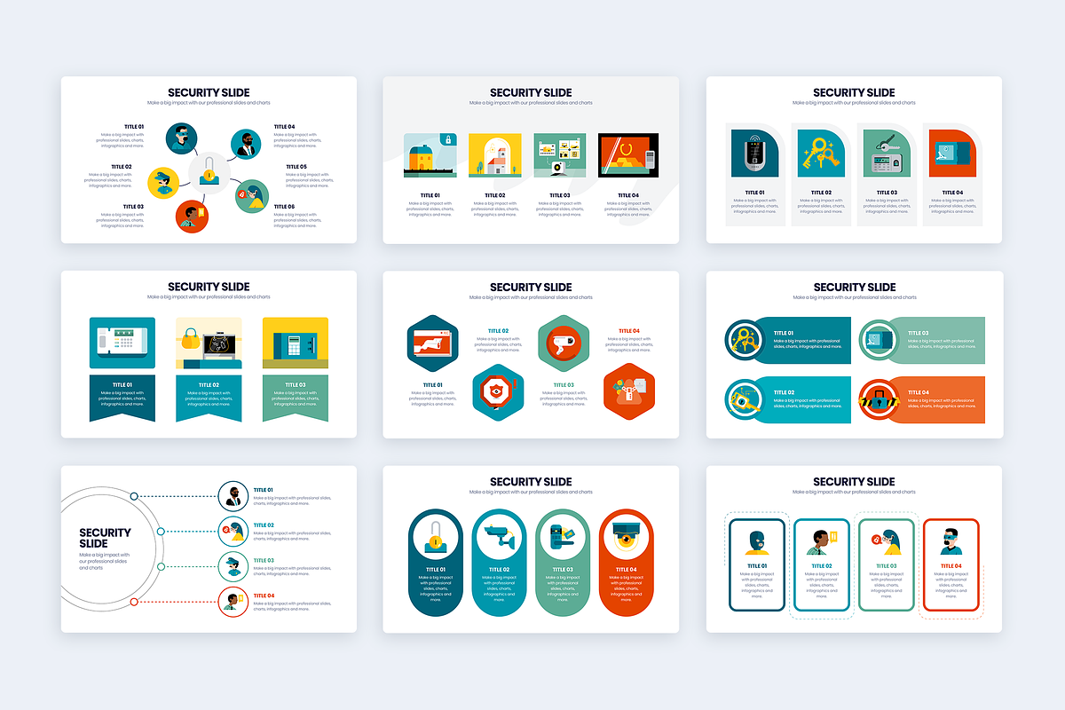 Security Google Slides Template, a Presentation Template by Slidesmash