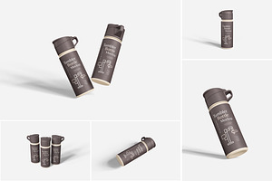 Tumbler Bottle Mockup Set, an Advertising Mockup by Indah