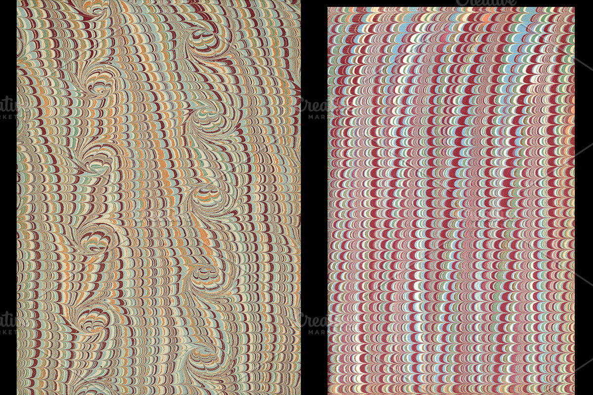 Antique Endpaper Textures, a Texture Graphic by Blue Line Design