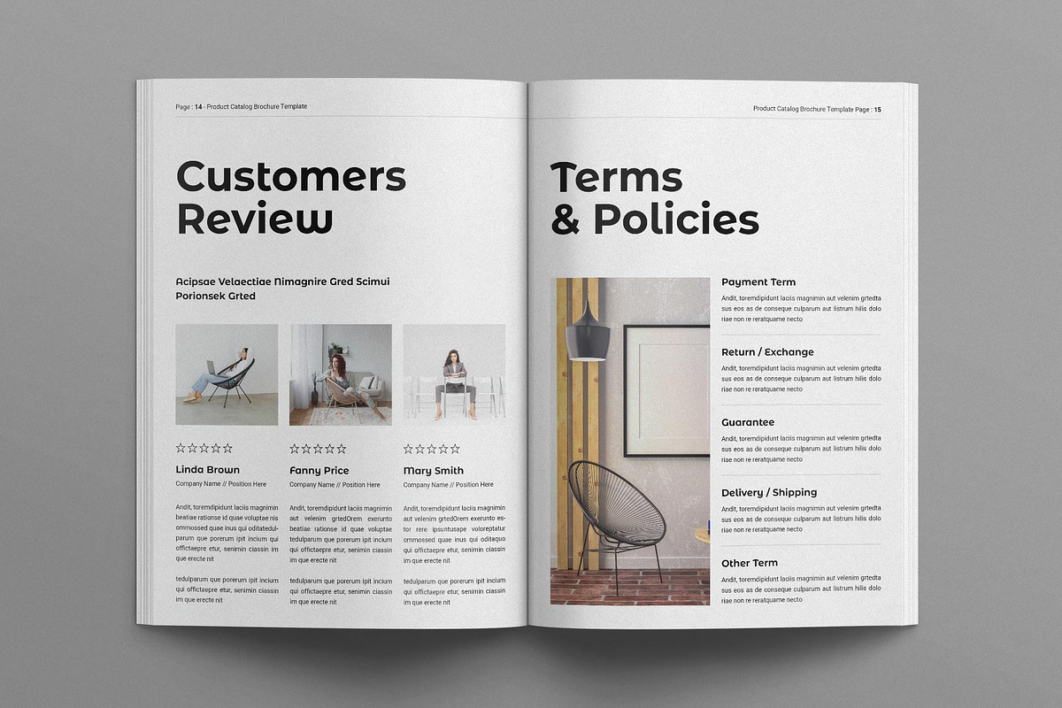 Product Catalog Brochure Template, a Brochure Template by E-Type (Photo 6 of 7)