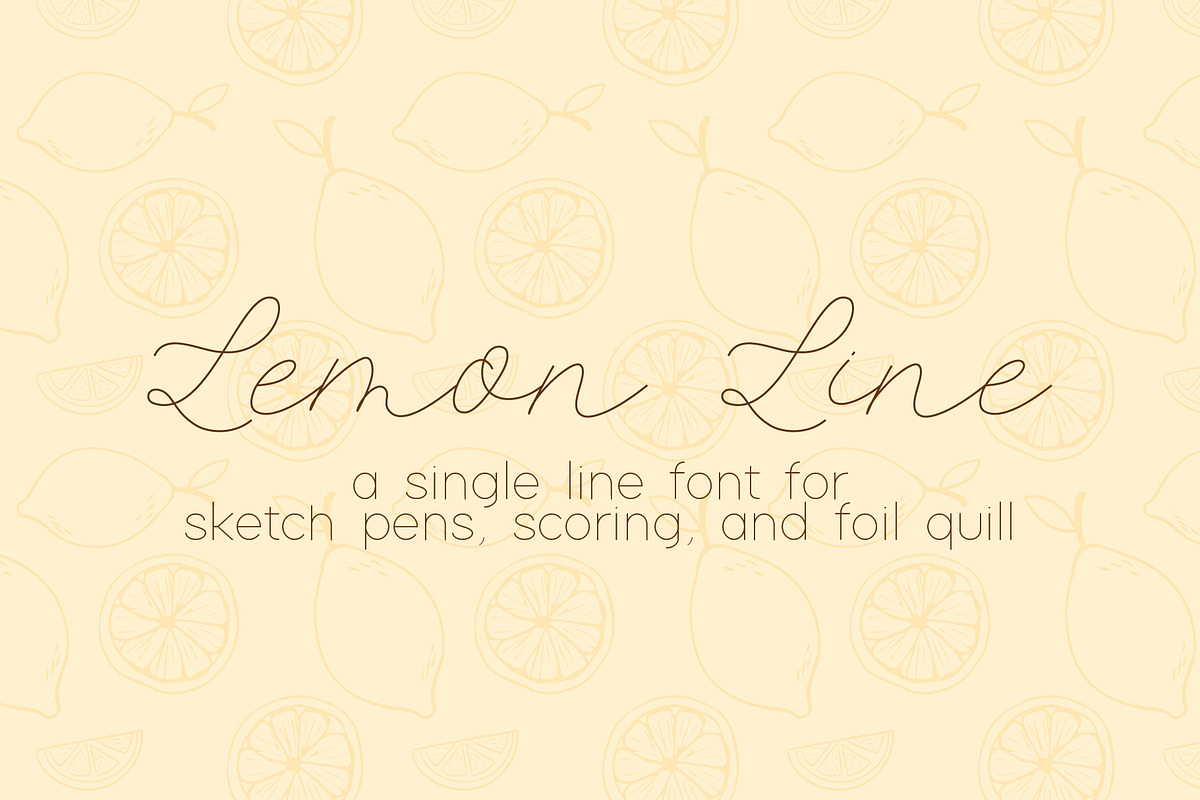 Lemon Line Single Line Font, a Font by Design by Laney (Photo 1 of 14)