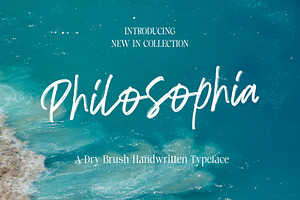 Philosophia Brush, a Handwritten Font by Godbless Studio