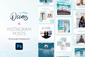 Instagram Posts Oceans PS