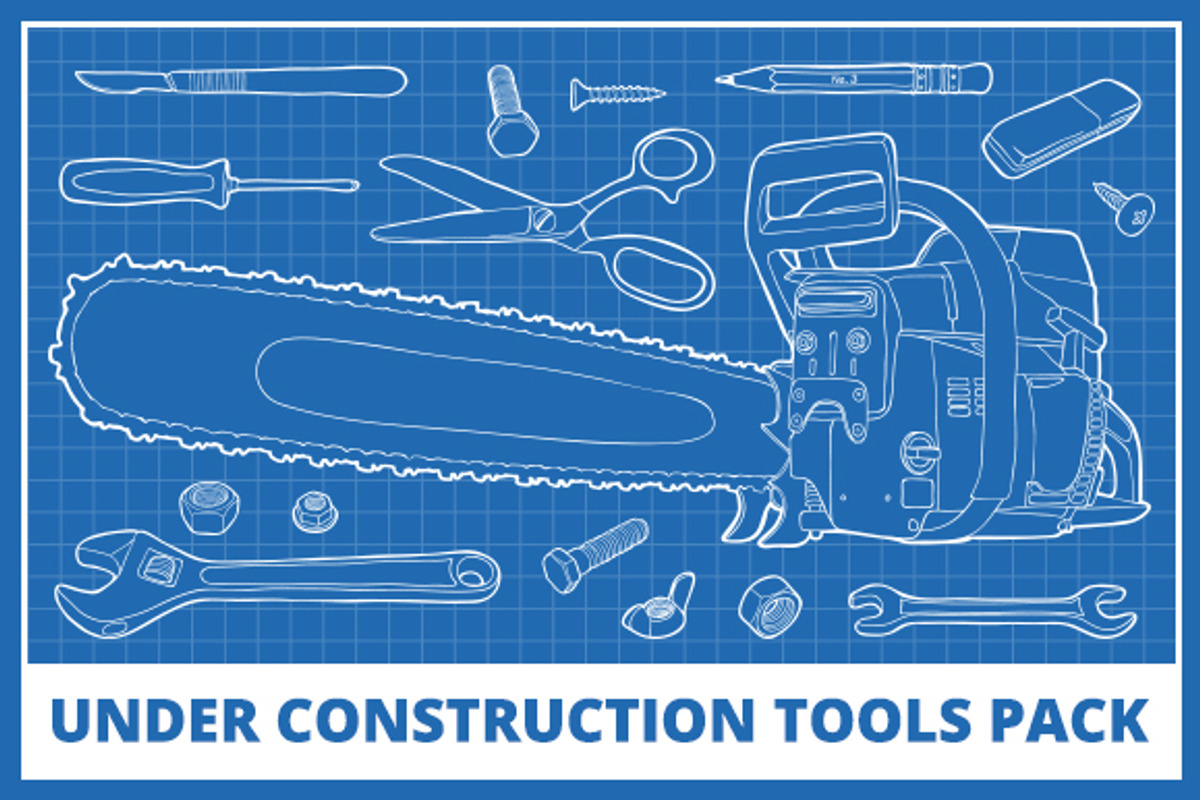 Under Construction Tools Pack, an Illustration by Mantas Bac (Photo 1 of 3)