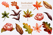 Watercolor autumn mood clipart, a Seasonal Illustration by Vavavan Artwork (Thumbnail 2 of 5)