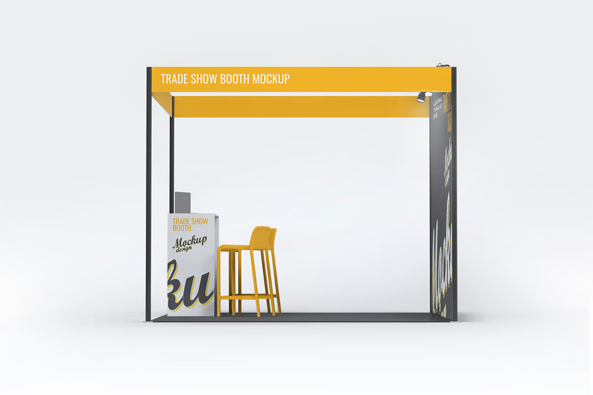 Trade Show Booth Mock-up, an Advertising Mockup by Se٧enStudio (Photo 4 of 5)