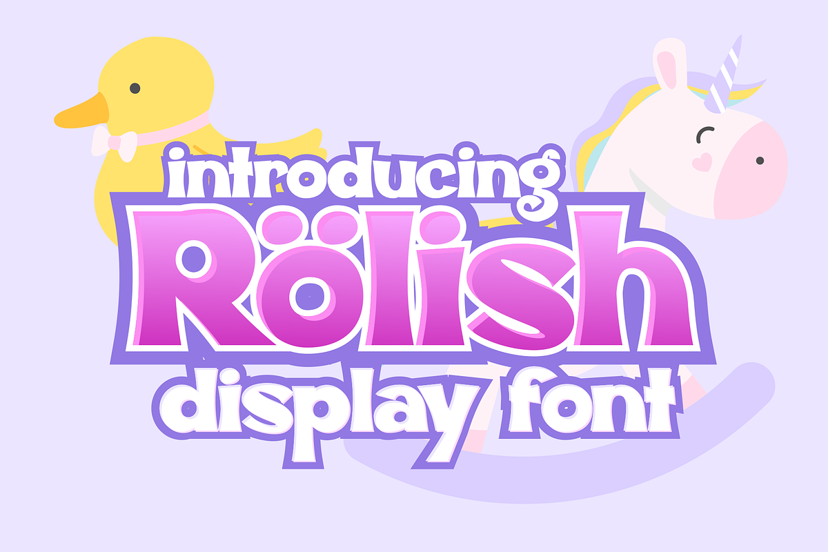 Rolish | Cheerful Child Look, a Font by RT Studio (Photo 1 of 10)