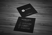 Minimal Square Business Card, a Business Card Template by Galaxiya (Thumbnail 3 of 7)