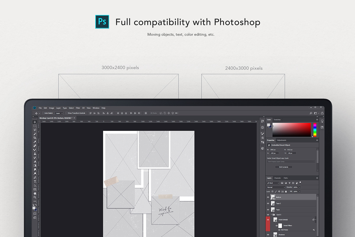New York Moodboard Mockup, a Product Mockup by Simple có (Photo 8 of 8)