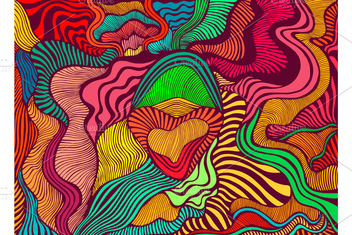 Motley abstract lines art ornament, a Decorative Illustration by Space_Oleandr (Photo 1 of 2)