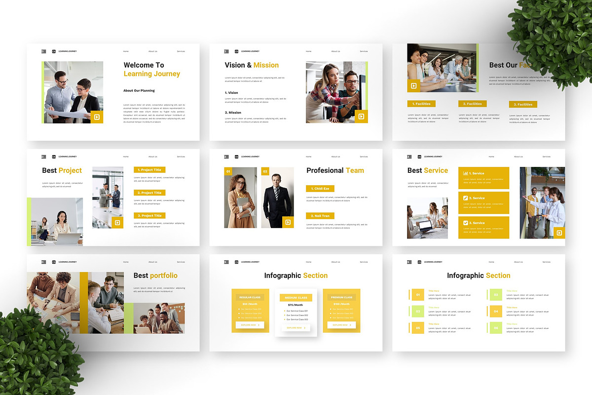 Learning Journey - Education PPT preview 3
