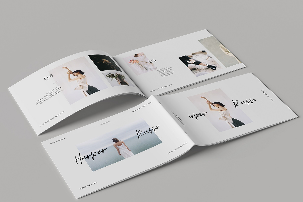 A5/A4 Landscape Brochure Mockup, a Books & Magazine Mockup by Tokobeta (Photo 6 of 12)