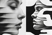 25 Optical Illusion Faces Artwork, a Person Illustration by Incomelion (Thumbnail 8 of 9)