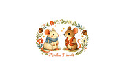 Meadow Friends Mouse Wall Art, a Background Graphic by LaseredNinja (Thumbnail 2 of 3)
