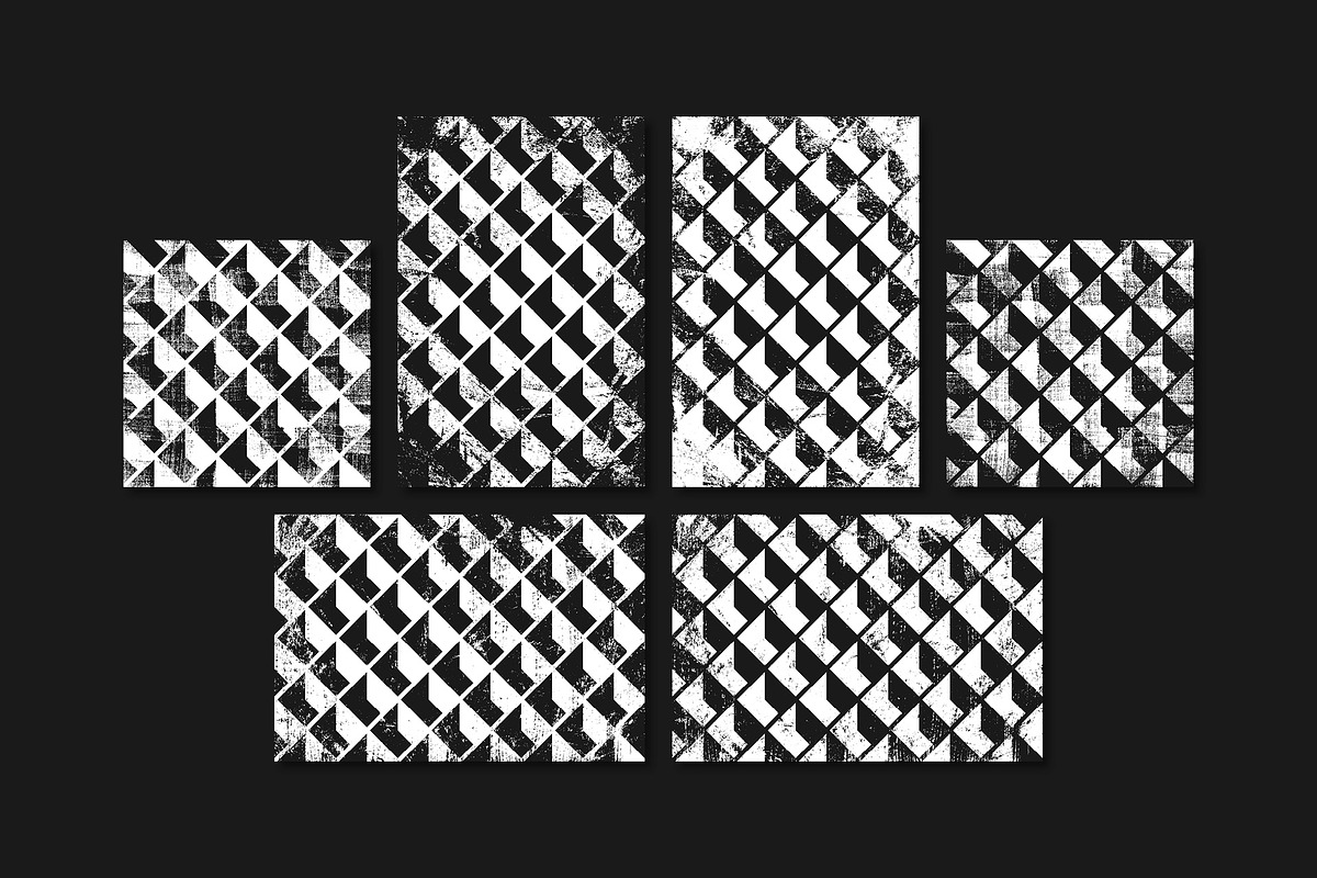 Isometric - 48 Grunge Patterns, a Pattern Graphic by Tustan (Photo 2 of 10)