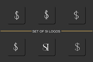 Set Of SI, IS Logos, a Branding & Logo Template by art_creater