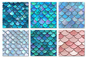 Shining Mermaid Scales Digital Paper, a Texture Graphic by Dream Creation (Thumbnail 6 of 6)