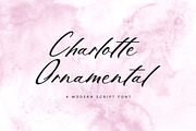 Charlotte Ornamental Calligraphy, a Handwritten Font by UICreative (Thumbnail 1 of 12)