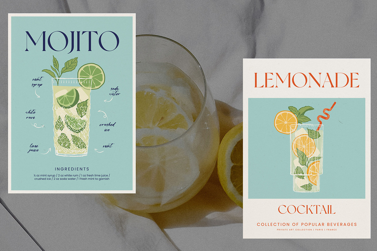 Cocktail Prints Posters, an Object Graphic by iStar Design (Photo 2 of 14)