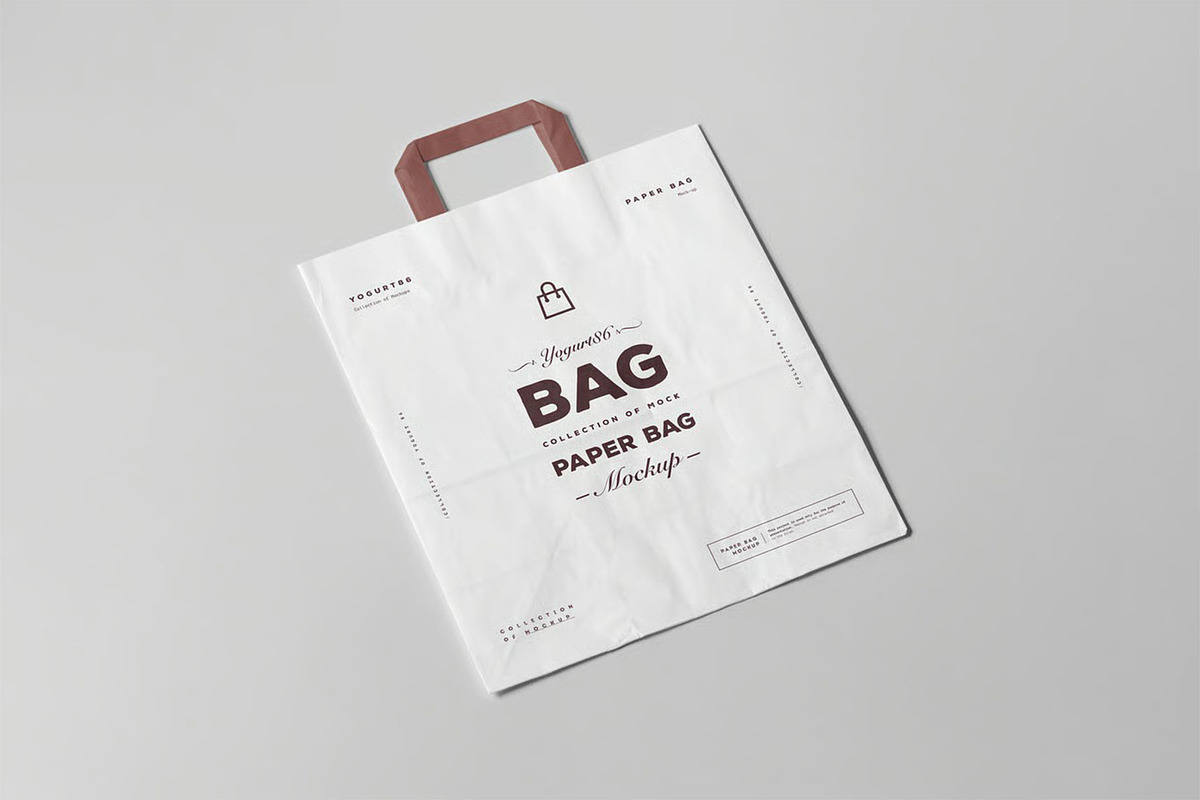 Paper Bag Mock-up, a Packaging Mockup by zippypixelstudio (Photo 11 of 12)