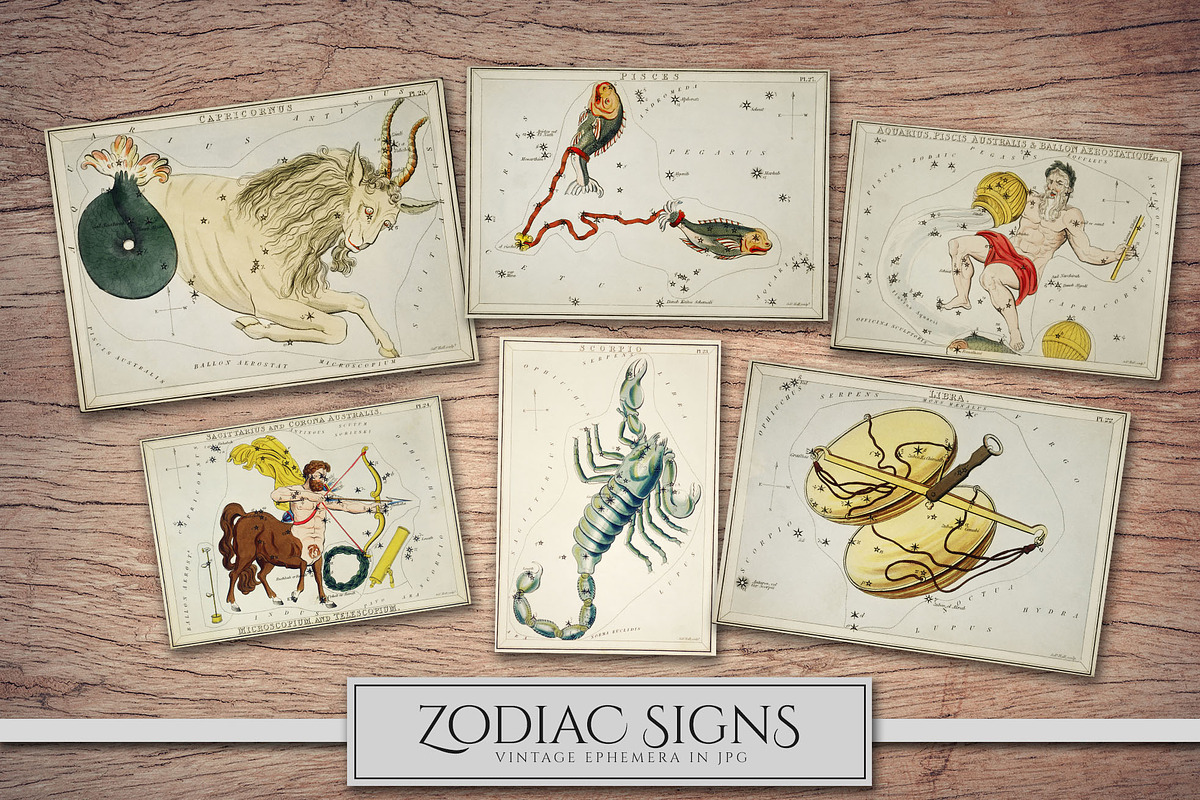 Vintage Astrology Illustrations, an Illustration by Secret Helper (Photo 3 of 9)