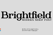Brightfield Serif Font, a Serif Font by Cyritron (Thumbnail 1 of 12)