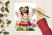 Spring baby fairy clipart, an Illustration by RobertsArt (Thumbnail 4 of 7)