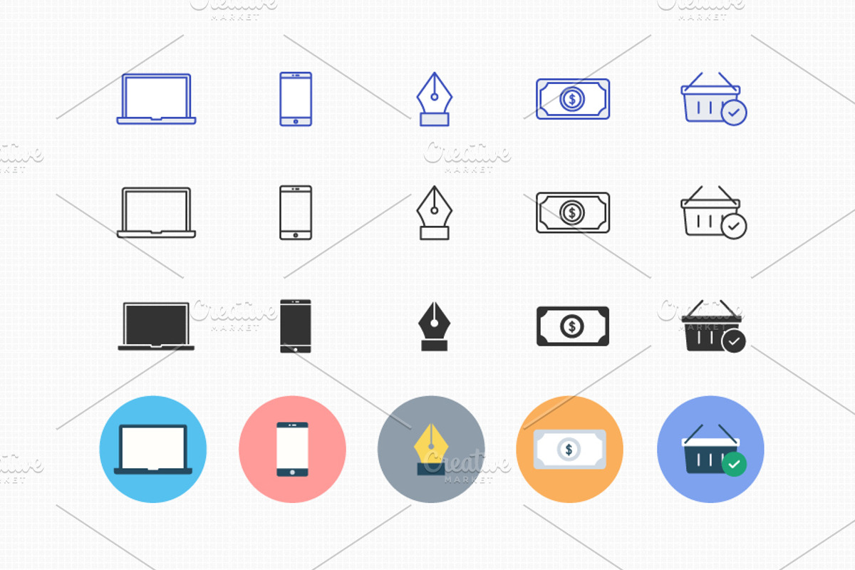 Marketing Icons, a Duotone Icon by vectorbugs (Photo 1 of 5)