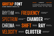 Grotap – A Modern Condensed Sans, a Sans Serif Font by roomspace creative lab (Thumbnail 2 of 10)