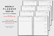 Ultimate Planner Bundle Pack 2025-28, a Stationery Template by MNT-Creator (Thumbnail 3 of 10)
