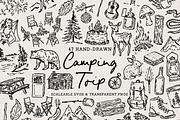 Camping Clipart, Summer Camp Set, an Object Illustration by The October Creative (Thumbnail 1 of 6)