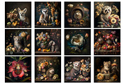 111 Animal Art Still Life Prints, a Background Graphic by YvY (Thumbnail 7 of 11)