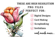 Whimsical Spring Tulip Flower Clipar, an Illustration by OK Design (Thumbnail 4 of 6)