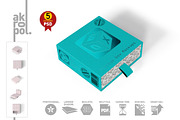 squarebox Mock Up, a Cups & Container Mockup by akropol (Thumbnail 5 of 15)