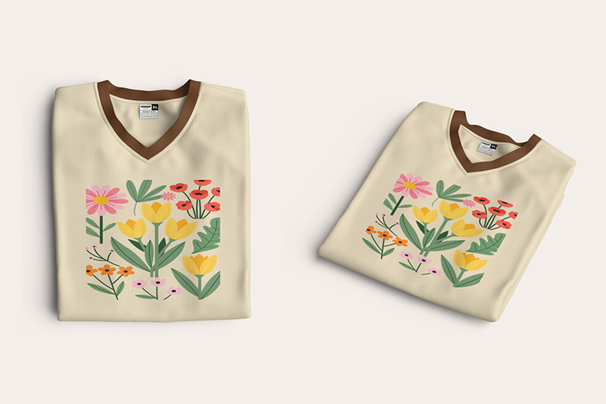 Floral Garden T-Shirt Design, an Object Illustration by Ahluva Studio (Photo 2 of 6)