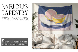 Various Tapestry Mockups, a Household Mockup by mock-ups