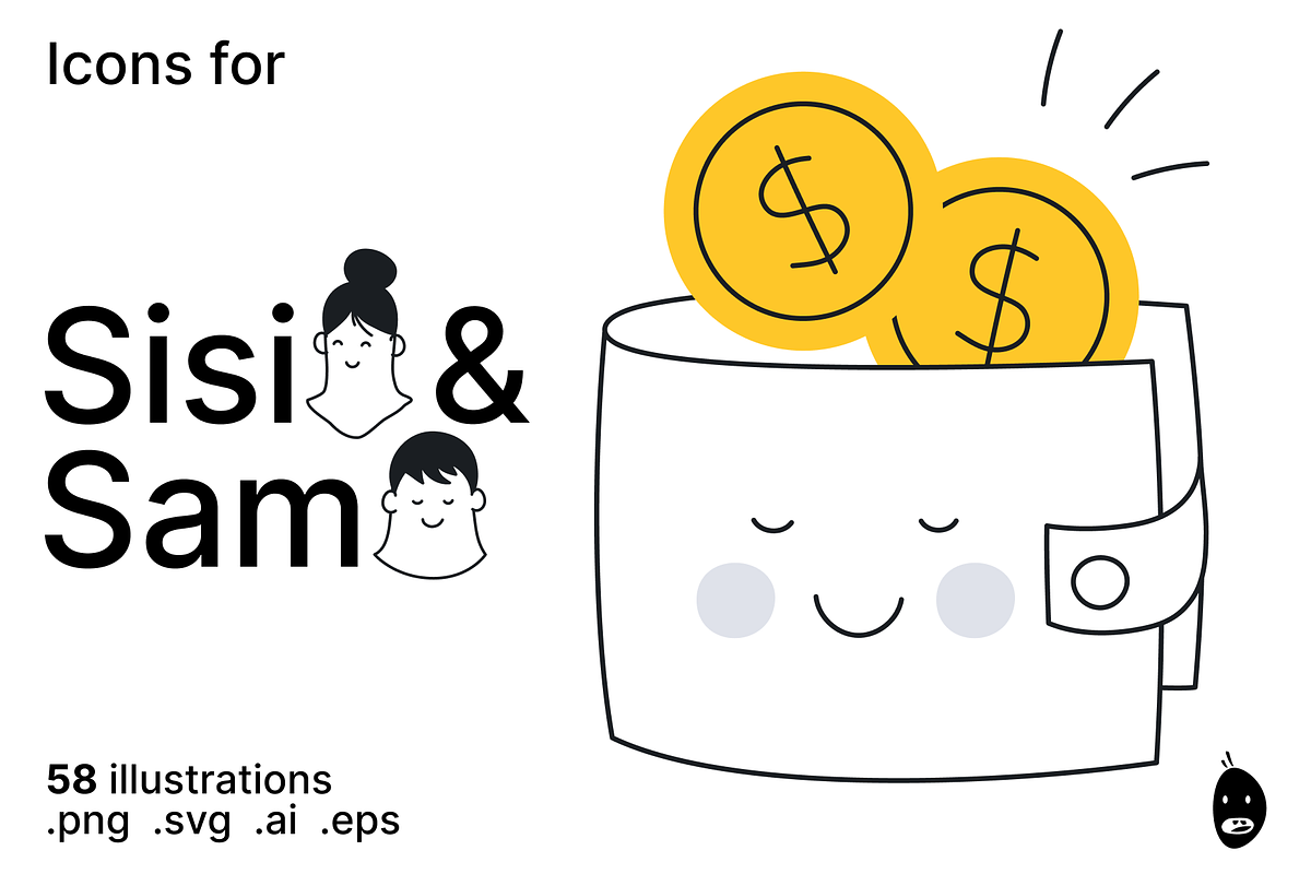 58 Cute Outline Vector Illustrations, a Finance Illustration by BadBrother (Photo 1 of 20)