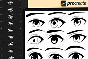 100 Procreate Eyes Male Stamps, a Brush Add-On by DrawingStoryShop (Thumbnail 5 of 5)