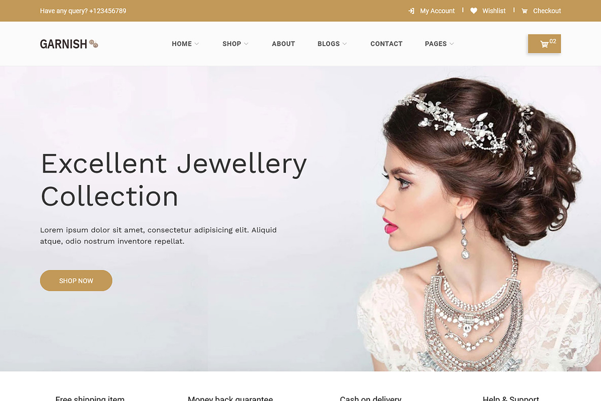 Garnish Jewllery Shop HTML Template, a HTML Template by techboot (Photo 7 of 7)