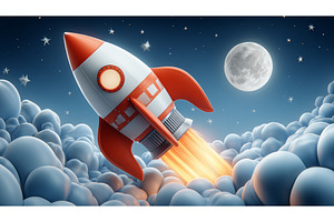 A spacecraft blasts off from the, a Technology Photo by ZinetroN