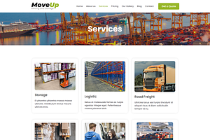 MoveUp - Transport Elementor Kit