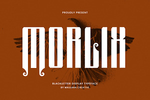 Morlix Blackletter Decorative Displa