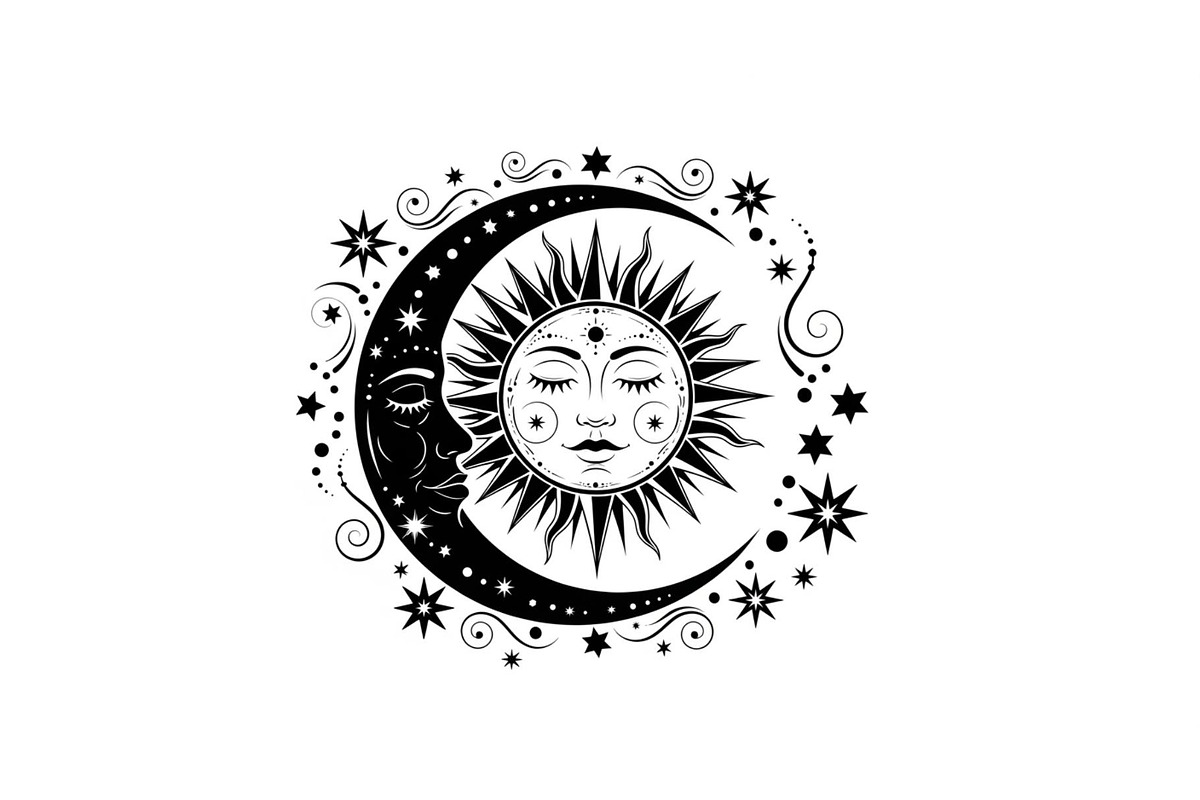 Sun Moon Celestial Mandala Bundle, an Illustration by Gaye Art (Photo 4 of 31)