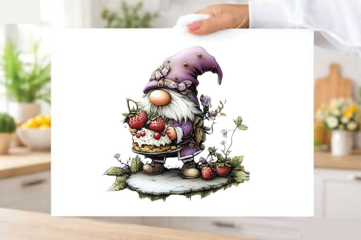 Whimsical Summer Gnome Clipart, a Person Illustration by SVGArt (Photo 2 of 3)