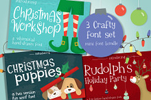 Christmas Themed Mini Font Bundle