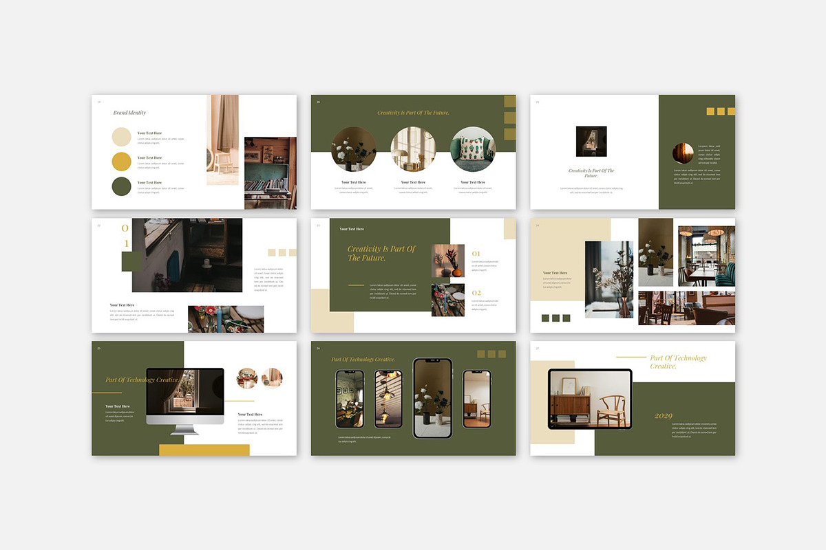 Olive - Minimalist Brand Powerpoint, a Presentation Template by Robs Daily Design (Photo 7 of 7)