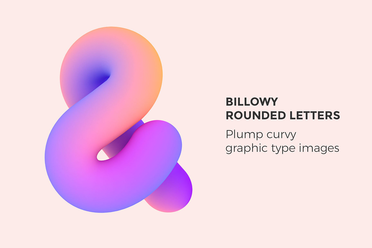 Billowy Type, an Illustration by Design Assets (Photo 1 of 7)