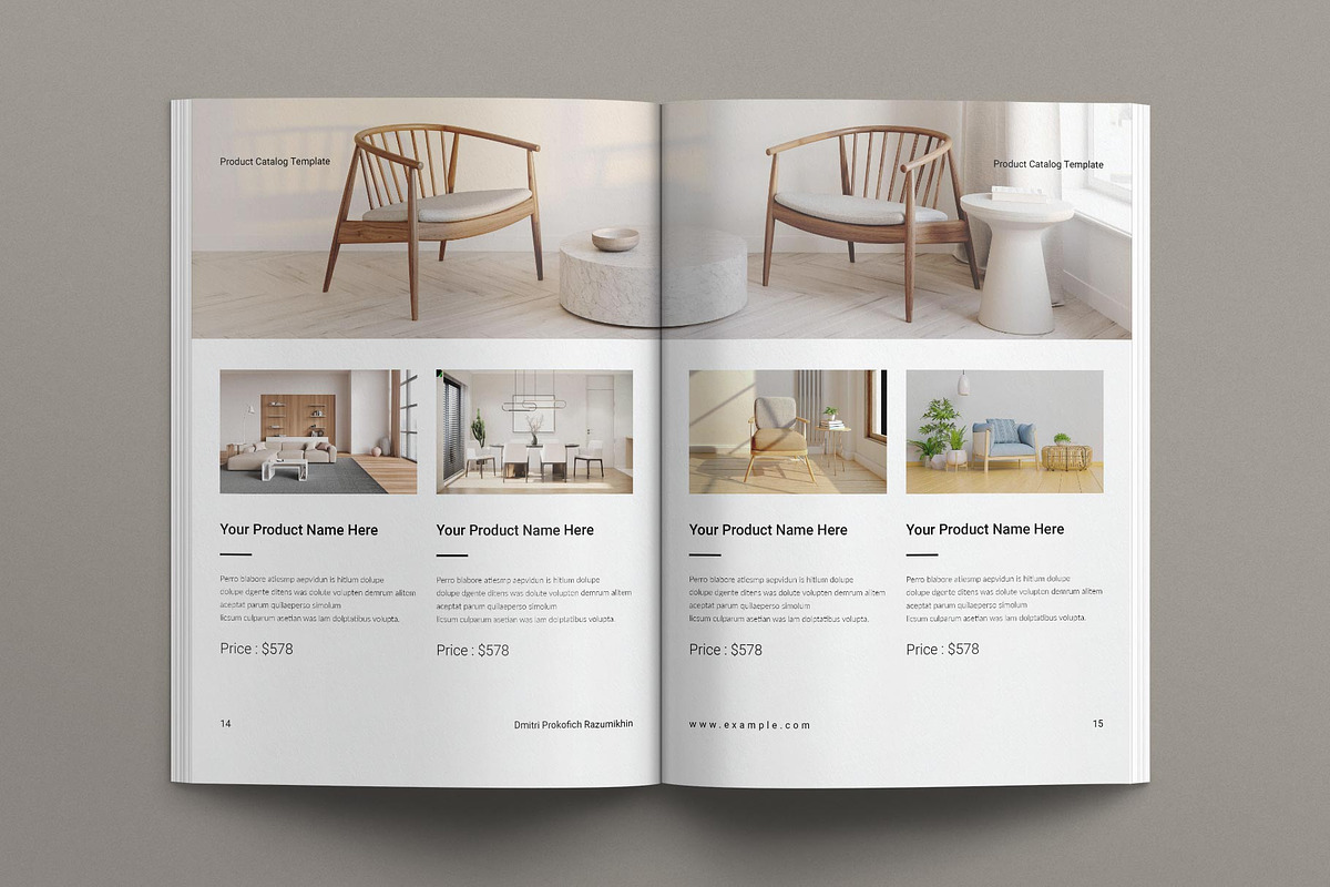 Product Catalog Template, a Brochure Template by E-Type (Photo 6 of 8)