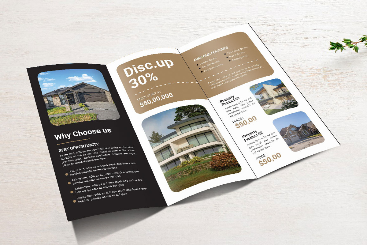 Real Estate Brochure, a Brochure Template by yanindesign (Photo 3 of 3)